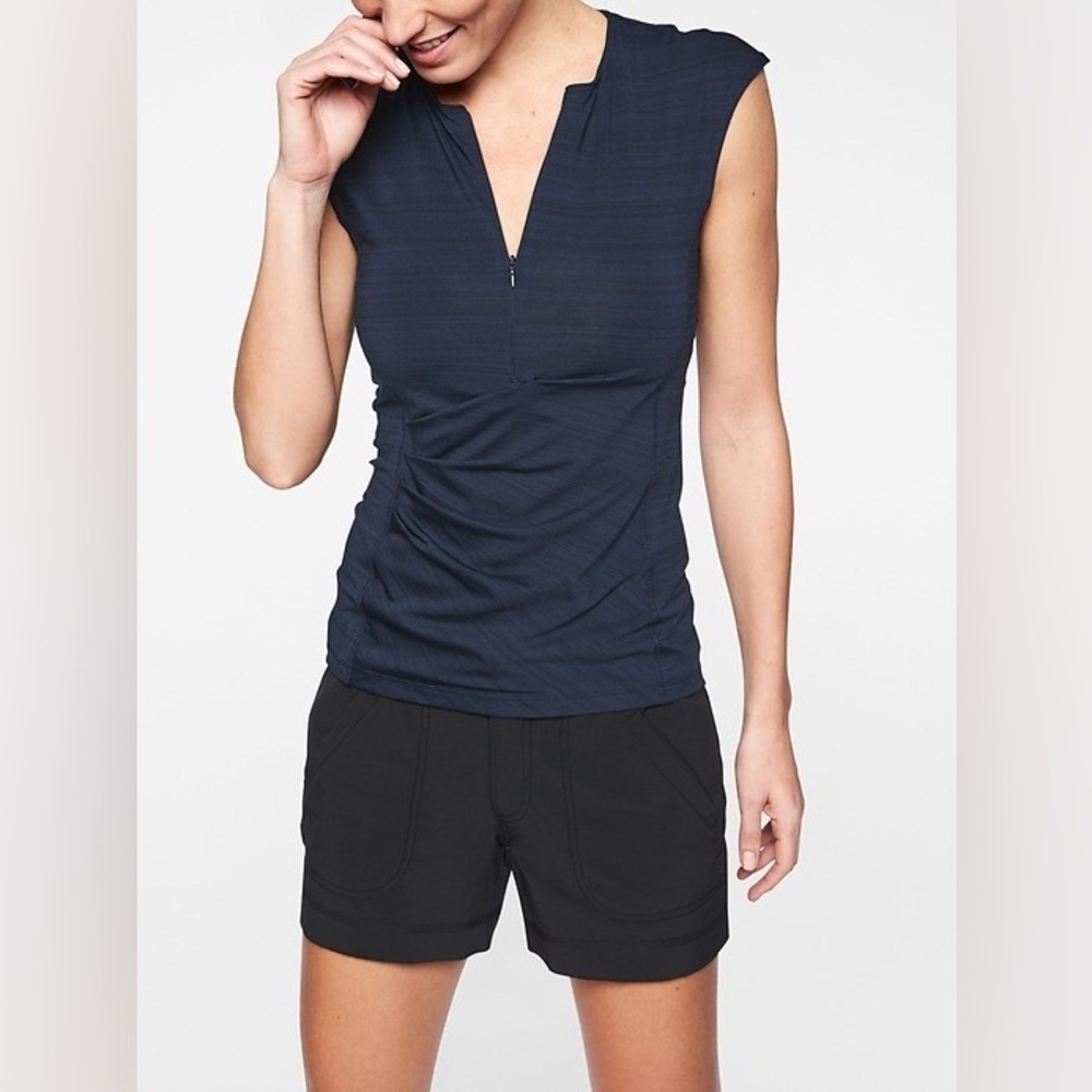 Athleta Pacifica Wrap Front Tank in Navy - Size M